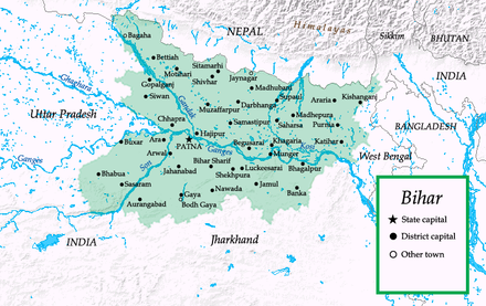 Bihar: Geographie, Bevölkerung, Geschichte