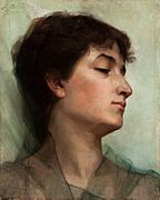 Étude d'une jeune femme (1884), musée national de Varsovie.