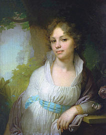 Portret Władimira Borowikowskiego.  „Portret MI Lopukhiny”, 1797