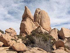 Berrocal, una formación geológica abundante en el parque.