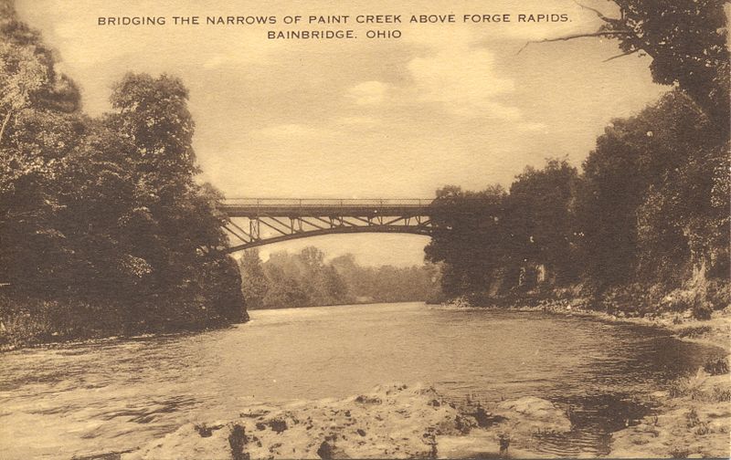 File:Bridging the Narrows of Paint Creek Above Forge Rapids, Bainbridge, Ohio (13904462818).jpg