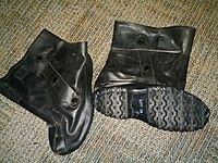 Overboots to be worn over combat boots British Military NBC Overboots.JPG