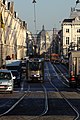 Čeština: Tramvaj na třídě Koningstraat/Rue Royale, Brusel, Belgie English: Tram at Koningstraat/Rue Royale street, Brussels, Belgium