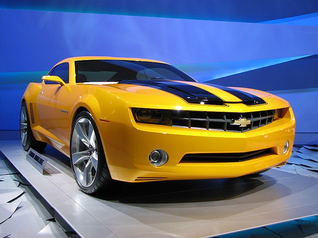 One of the Chevrolet Camaros used to portray Bumblebee