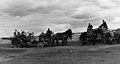 Horse drawn artillery move past a Pz IV, Kovel (AG Center) March 1944