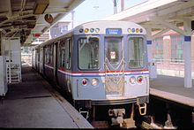 The 2600-series had red, white, and blue on the sides and the Spirit of Chicago logo prior to their rehab. CTA 2842 7-17-94.jpg