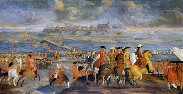 Short-lived Danish capture of Kristianstad during the Scanian War (1676), painting by Claus Møinichen.