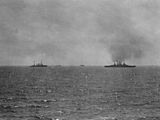 Ostfriesland, Frankfurt, and other captured German ships off the Virginia Capes, July 1921