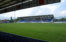 Lo stadio di Altach prima del suo restauro (2008)