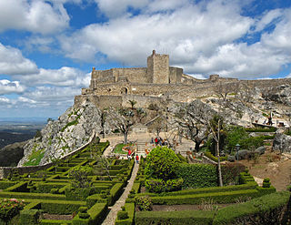 Castle of Marvão building in Marvãeso, Portalegre District, Portugal