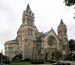 Cathedral Basilica of Saint Louis (St. Louis, MO) - exterior, quarter view 2.jpg