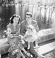 Princess Shahnaz with her parents in Tehran during the Second World War. Photo by Cecil Beaton