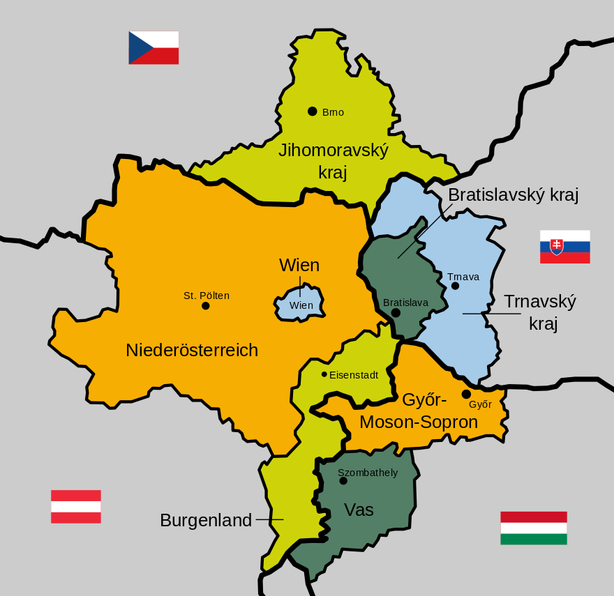 Burgenland is part of Centrope, a project establishing a multinational region in four Central European states: Slovakia, Austria, Hungary and the Czech Republic.