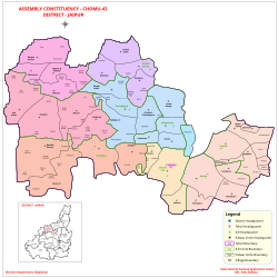 Chomu, Jaipur, Rajasthan Assembly Map