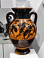 Circle of the Lysippides Painter - ABV 258 extra - Herakles and the amazons - four gods - Karlsruhe BL B 26 - 02