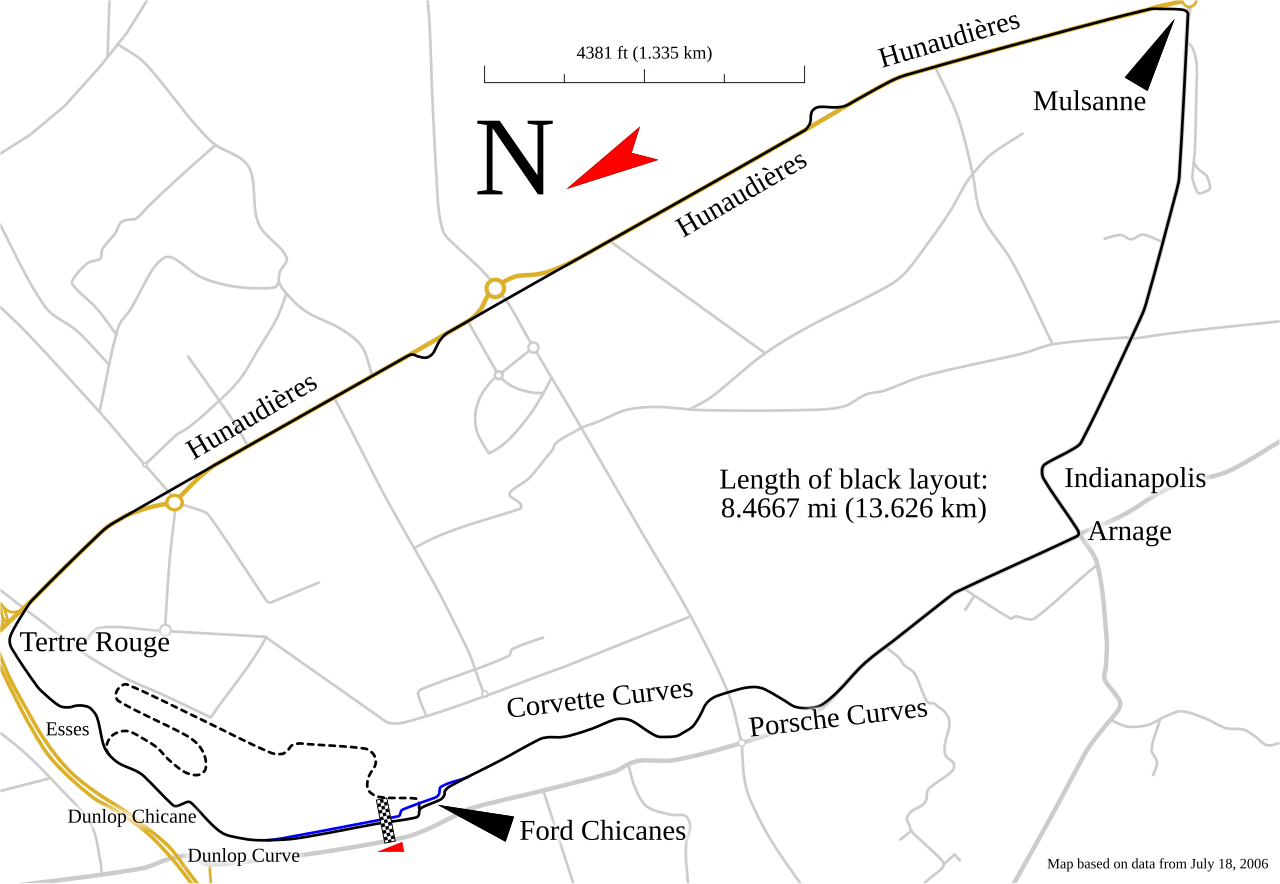 Image of Circuit de la Sarthe track map