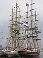 Cisne Branco and its twin ship "Stad Amisterdam"