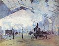 Jernbanestasjonen Saint Lazare i Paris, Claude Monet