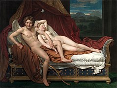 《クピードーとプシューケー（フランス語版）》 1817年 184.2x241.6cm クリーブランド美術館