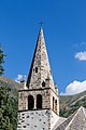 Le clocher roman de l’église Saint-Arey.