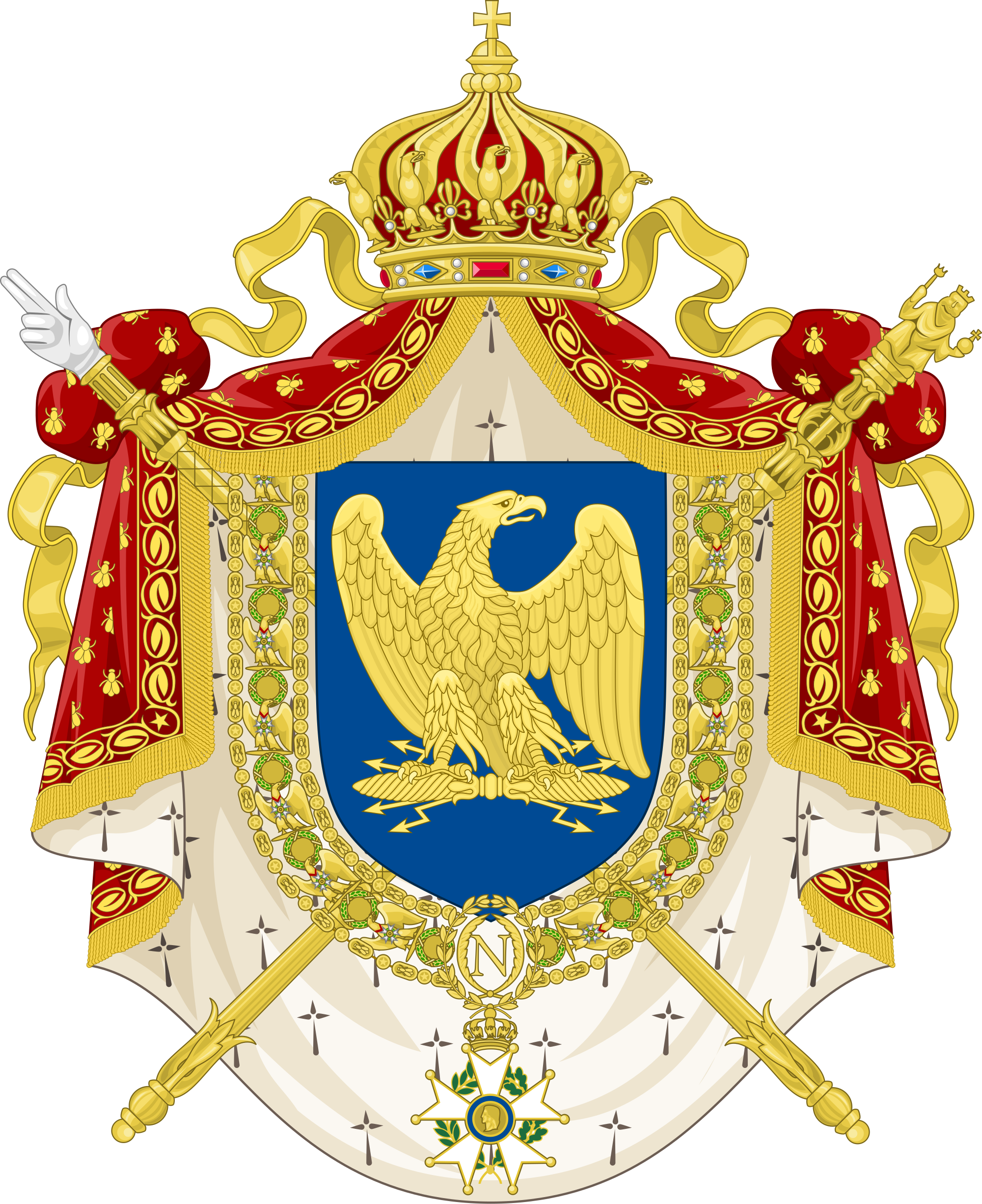 Datei Coat Of Arms Second French Empire 1852 1870 Svg