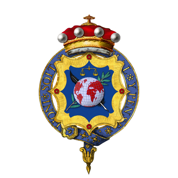 File:Coat of Arms of Catherine Margaret Ashton, Baroness Ashton of Upholland, LG, GCMG, PC.png