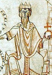 Miniature of Conrad II, subject of Wipo's Gesta Chuonradi II imperatoris (Source: Wikimedia)