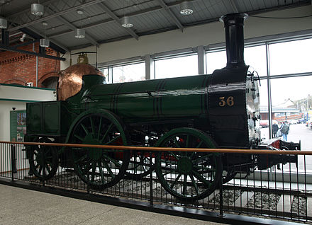 Locomotive No. 36, now on display at Cork Kent station, exhibited at the 1902 exhibition