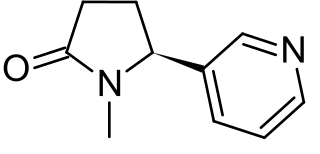 <span class="mw-page-title-main">Cotinine</span> Alkaloid found in tobacco