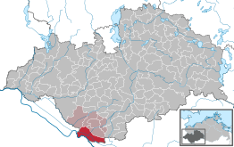 Kaart van Dömitz