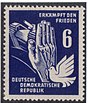 Почтовая марка ГДР Peace 1950 6 Pf.JPG