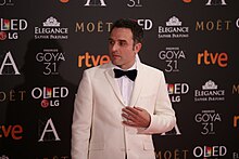 Daniel Guzmán en los Premios Goya 2017.
