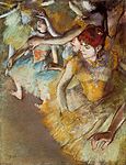Edgar Degas, Tancerki baletowe na scenie, 1883