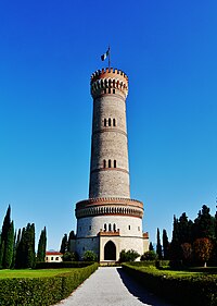 Tower of San Martino della Battaglia, built on the site of the battle of San Martino, part of battle of Solferino (1859).