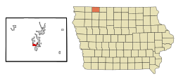 West-Okoboji - Karte