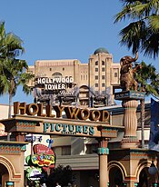 Hollywood Pictures Backlot entrance in 2008 Disneyland 06-06-08 030 (cropped).JPG