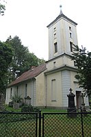 Vesnický kostel Heiligensee.