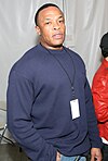 Dr Dre, backstage at Pussycat Dolls in Los Angeles