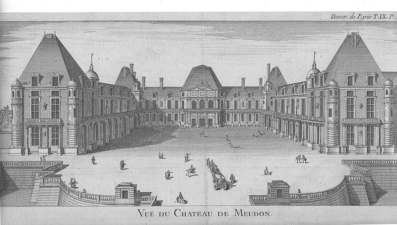 File:Drawing of the Château de Meudon by an unknown artist.jpg