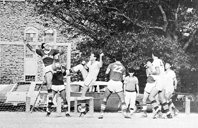 Duke (in white) v Maryland game in 1968