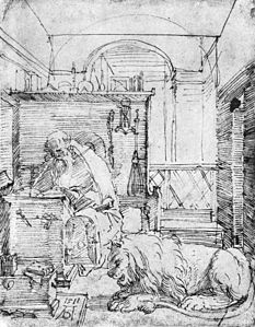 Saint Jérôme dans son étude, 1511.