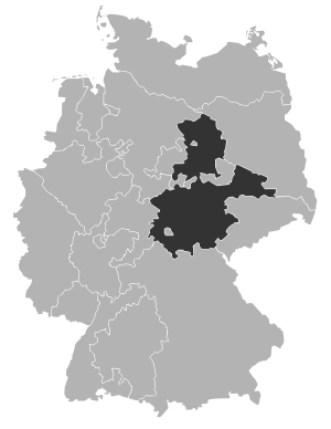 Karte der Evangelischen Kirche in Mitteldeutschland