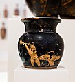 Early classical Attic red figure oinochoe - ARV extra - geranomachy - Athens NAM 1355 - 02