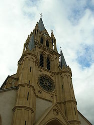 Église Woippy, reconstruite en 1850