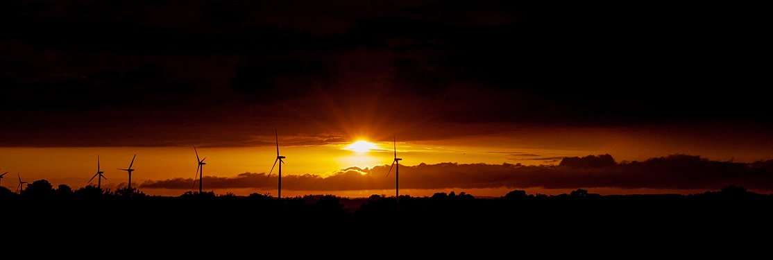 Wind turbines in Schleswig Holstein, Germany