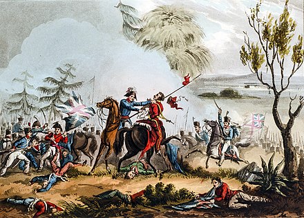 Marshal Beresford disarming a Polish officer at La Albuera (16 May 1811)