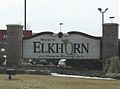 The welcome sign for w:Elkhorn, Wisconsin.   This file was uploaded with Commonist.