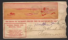 Envelope with advertising from 1905 used in the U.S. Envelope - Wood Food Company-000.jpg