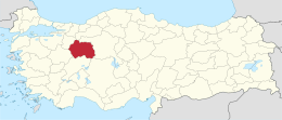 Provincia di Eskişehir – Localizzazione
