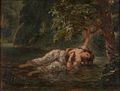 Eugène Delacroix. La muerte de Ofelia. 1853.
